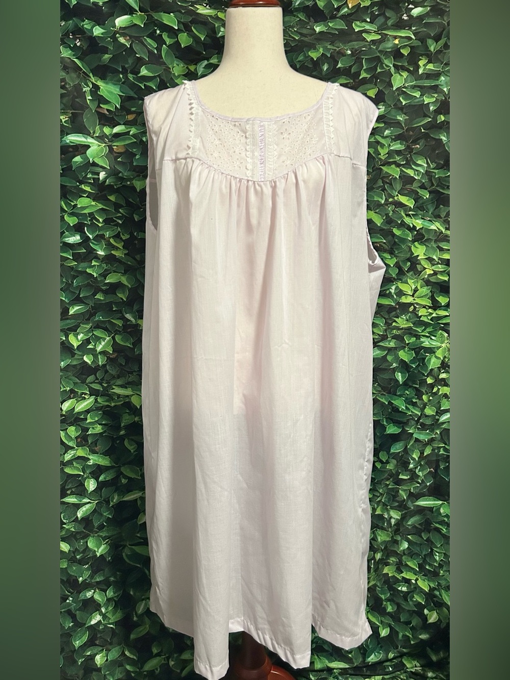 Handmade Long Nightgown Open Back Hospital Nursing Home Light Purple Womens L/XL